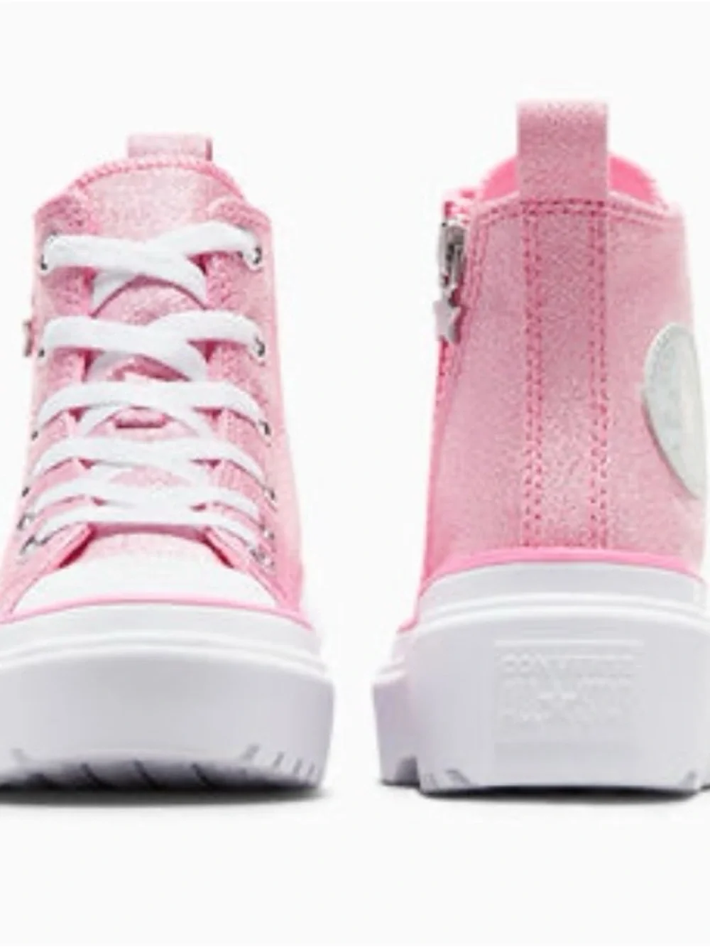 Converse Chuck Taylor Lugged Lift Pink Canvas High Sneaker Kids